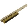 cepillo mango madera 4 hilera laton