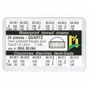 surtido 24 coronas acuaticas chapadas rosca 80