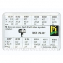 Surtido 12 coronas roscadas con tubo de caja paladio R-90