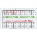 Surtido 54 coronas acuaticas con piedra y tubo WIT 02259