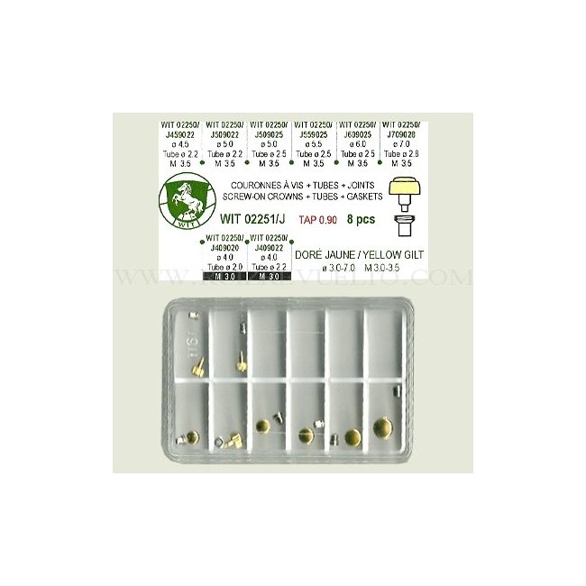 surtido 8 coronas 2251/J chapadas