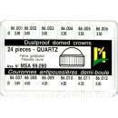 Estuche coronas guardapolvo caja 24 pz