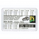 Surtido 18 pulsadores chapados acuaticos MSA