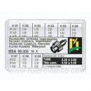 Surtido 18 pulsadores chapados acuaticos presion