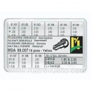 Surtido 18 pulsadores chapados presion MSA