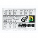 Surtido 18 pulsadores acero acuaticos presion MSA