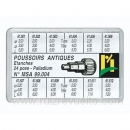 Surtido 24 pulsadores paladio presion estilo