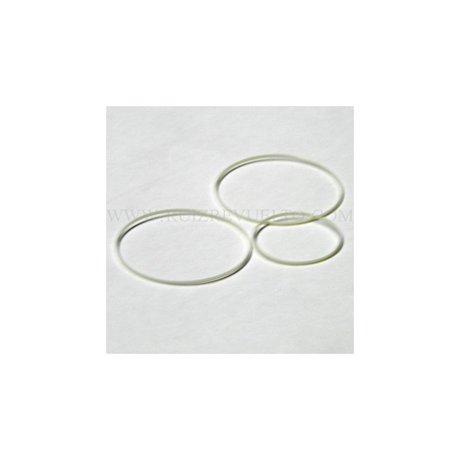 junta blanca de cristal