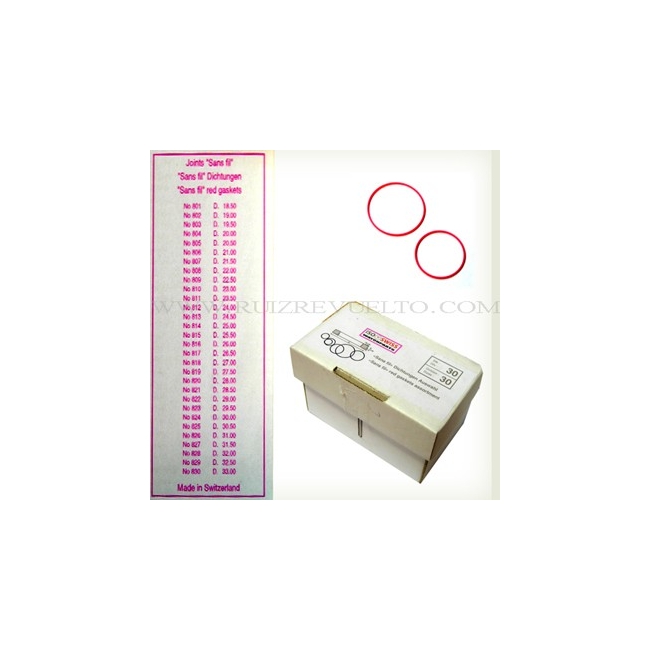 juntas fondo rojas surtido 30 unitl