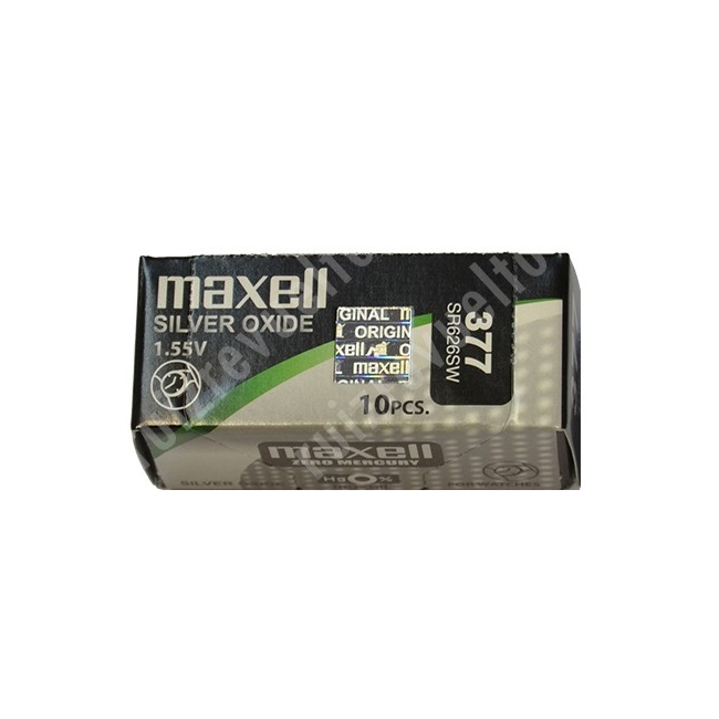 377 Maxell Caja 10 pilas SR626SW