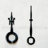agujas estilo negras  20/15 Flor de lis