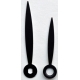 agujas estilo negras 45/33 oval
