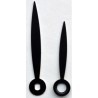 agujas estilo negras 45/33 oval 