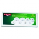 MSA 06.520 JUEGO 7 TASES PLANOS DELRIN® MINERALES