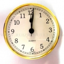 Reloj insertar 66 mm nº arabes bisel dorado