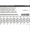 surtido 100 pz horquilla de armis 0.90 mm dm 21 a 30 mm