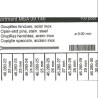 surtido 100 pz horquilla de armis 0.90 mm  dm 21 a 30 mm