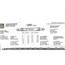 Pasadores tope surtido DM 1.30 1000 pc