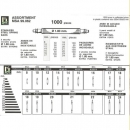 Pasadores tope SURTIDO MSA DM 1.78 1000 pc