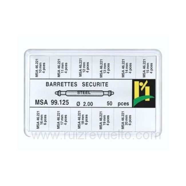 surtido 50 asas tope swiss 2.00 dm 10 A 20 mm largo