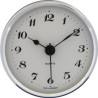 reloj insertar 66 mm numeros arabes esfera blanca bisel cromado