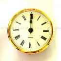 reloj insertar 85 mm numeros romanos esfera blanca bisel dorado