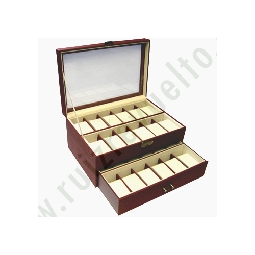 ESTUCHE 399 CUERO 24 RELOJES C/CAJON