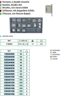 Surtido Broche Doble Ranura ACERO WIT 13034
