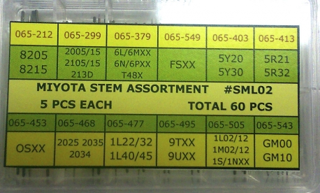TIJAS SURTIDO 060 PZ MIYOTA SML02