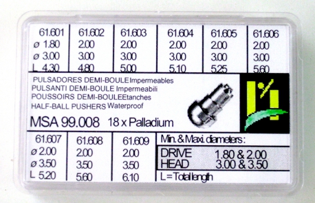 PULSADORES ESTUCHE MSA 99.008 ACUAT 18 PZ PR PAL L