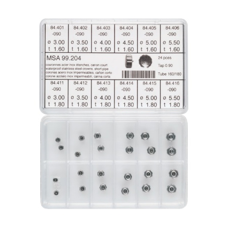 surtido 24 coronas acuaticas acero C/C T-180 Y 160 R-90