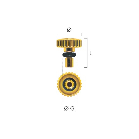 Corona chapada con tubo