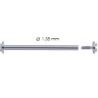pasador de tornillo cromado 1.35