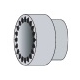 Tubo de corona 4.40 x 3.00