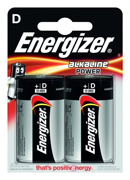 Pila alcalina power LR20 D (E93) Blister de 2