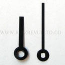 agujas rectas negras 35/26