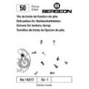 Surtido de 50 tornillos de brida de fijacion de pila