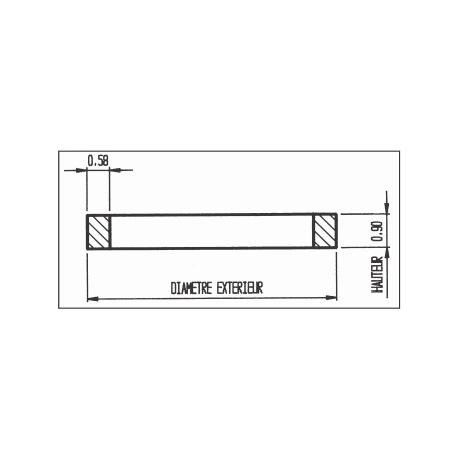 JUNTAS Nº 801 A 830 NYLON ROJA UNIDAD