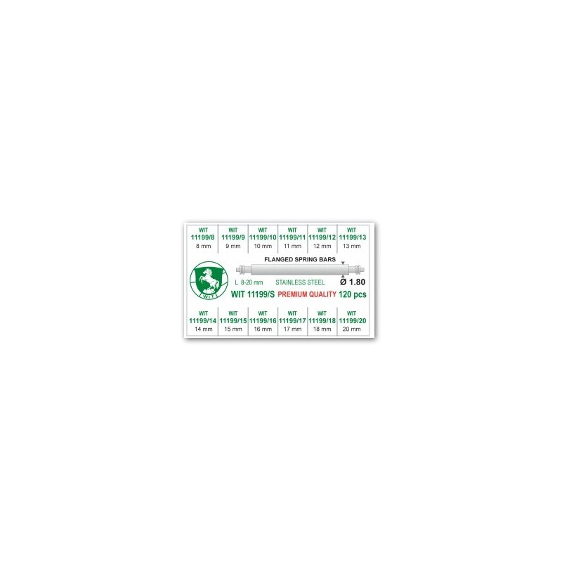 Surtido de 120 pasadores DM 1.80 WIT 11199/M