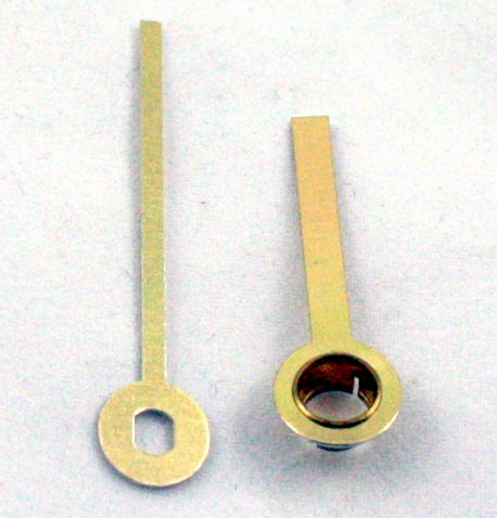 Agujas rectas doradas 35/25