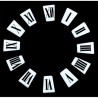 Números cuadrados para reloj