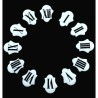 Números para reloj de pared antiguo