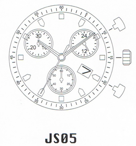 Movimiento MIYOTA JS05