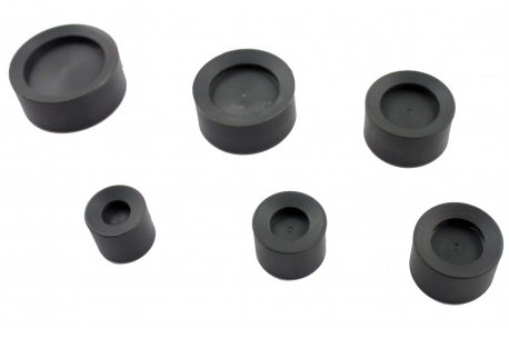 Surtido de 6 tases huecos de PVC Bergeon 65-6-SC