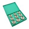 Juego de 9 tases con cantos rectos WIT 14884