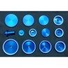 EB H116 JUEGO 11 TASES ALUMINIO AZULES RUIHUA 2513