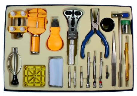 Estuche herramientas 21 piezas caja azul
