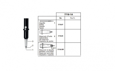 Recambio aguja aceitador auto Bergeon 7718