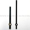 agujas rectas negras 90/60