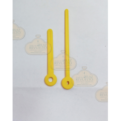 AGUJAS PLASTICO CEE RECTAS NEGRAS 80 MM MINUTERO